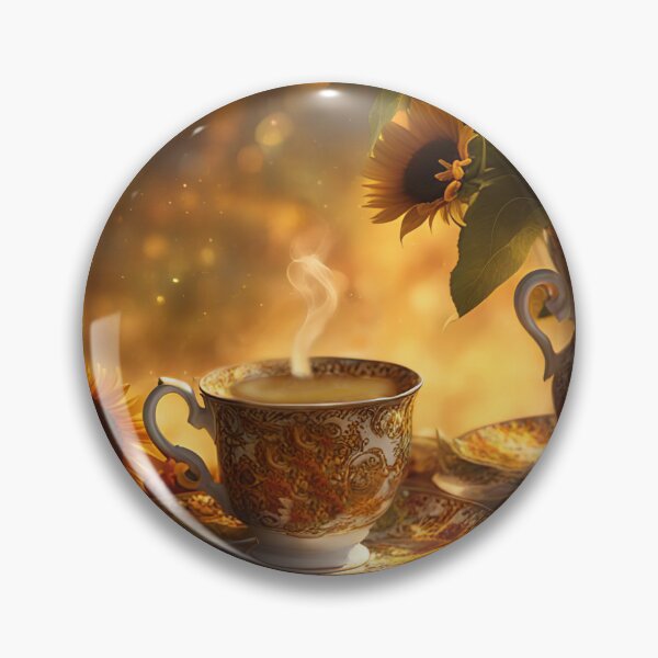 Item preview, Cup of Tea and Sunflowers Warm Mystical Feel designed and sold by Stephanie Laird.