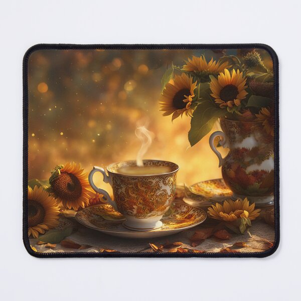 Item preview, Cup of Tea and Sunflowers Warm Mystical Feel designed and sold by Stephanie Laird.