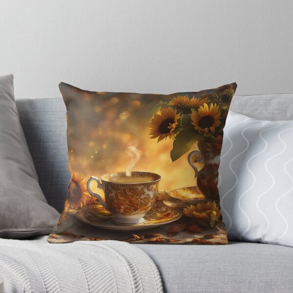 Item preview, Cup of Tea and Sunflowers Warm Mystical Feel designed and sold by Stephanie Laird.