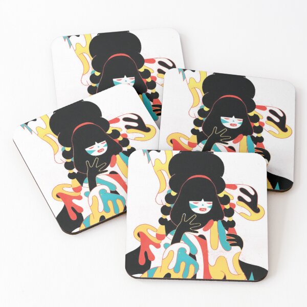 Item preview, Flame of Expression: Surreal Colorful Portrait designed and sold by BbarRowuy.