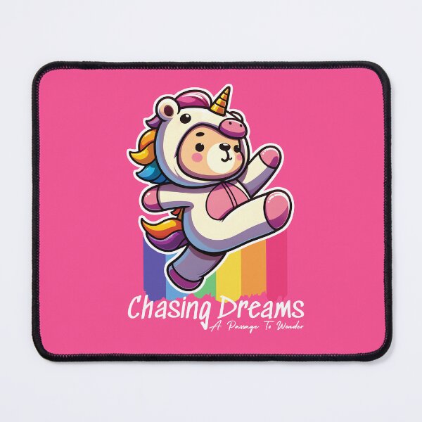 Item preview, Cute Teddy Bear Unicorn Chasing Dreams - A Passage To Wonder designed and sold by The magic Yellow bus.