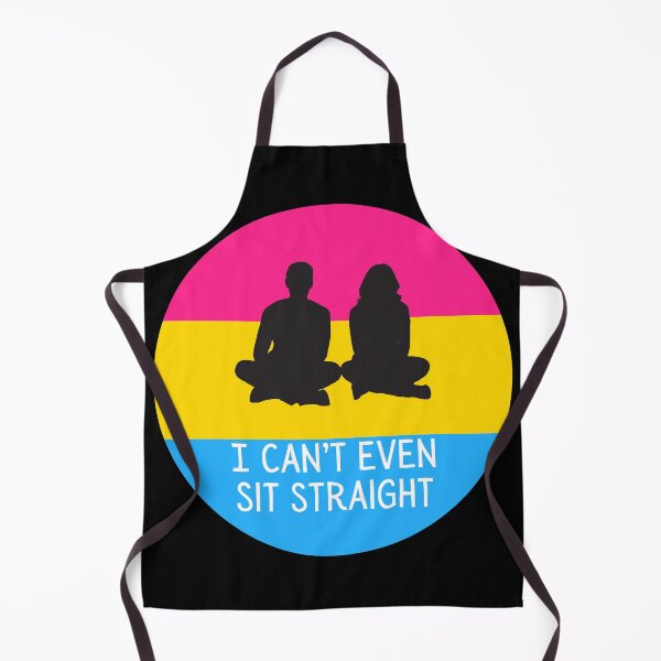 Item preview, I Can't Even Sit Straight - Pan Flag Edition designed and sold by RainbowRasa.