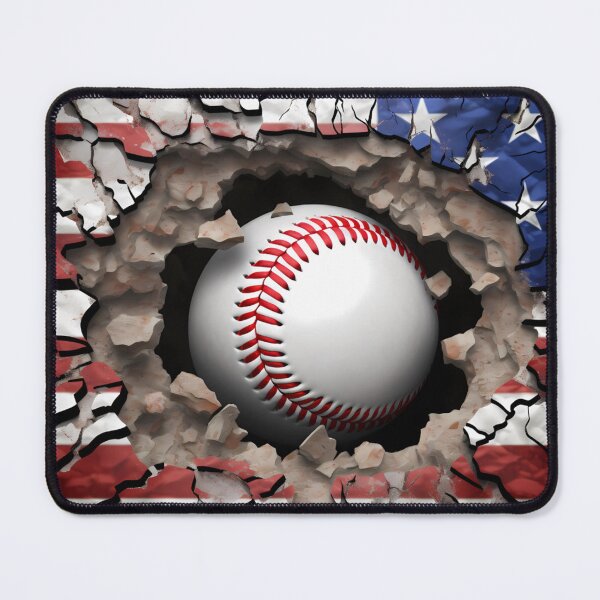 Item preview, 3D Baseball in a Hole with The Flag designed and sold by Magnuna.
