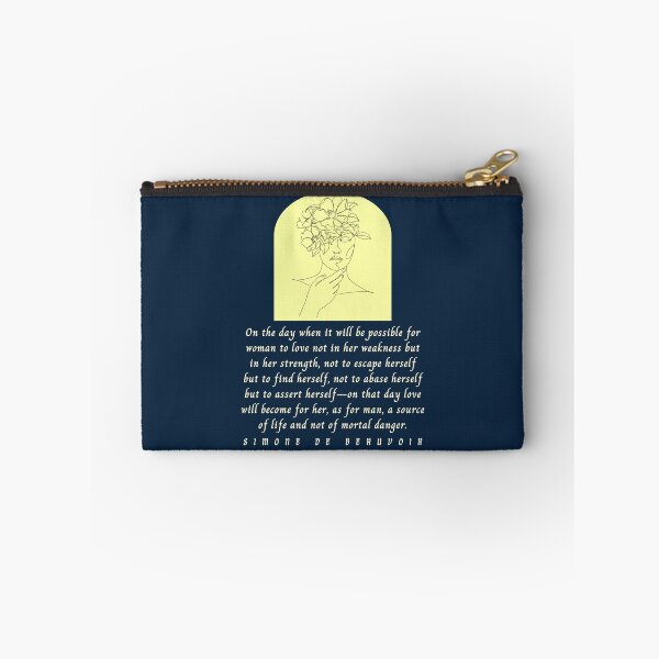 Item preview, Simone de Beauvoir quote: On the day when it will be possible for woman to love not in her weakness but in strength, designed and sold by artbleed.