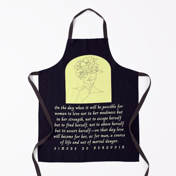 Item preview, Simone de Beauvoir quote: On the day when it will be possible for woman to love not in her weakness but in strength, designed and sold by artbleed.