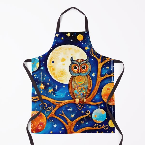 Item preview, Whimsical Owl Celestials: Stars, Moon, Planets designed and sold by Health And Fitness Posts e-Store.