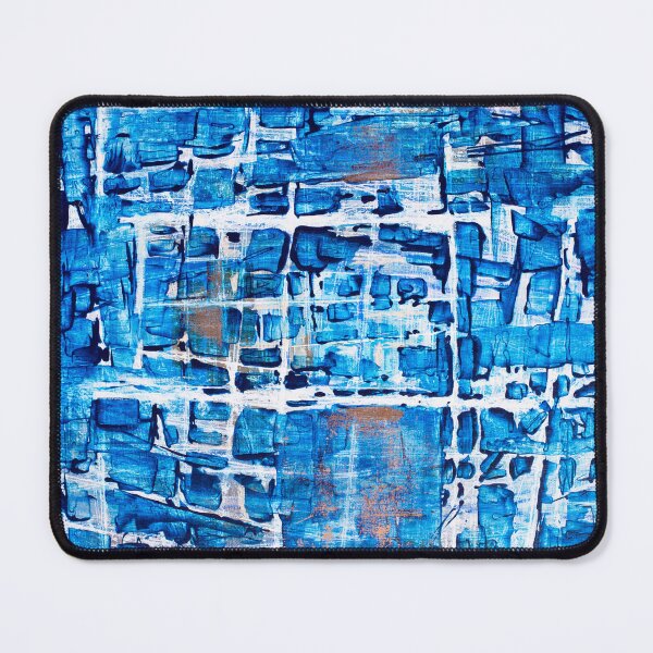 Item preview, Deep blues - modern abstract design designed and sold by PatBlancheArt.