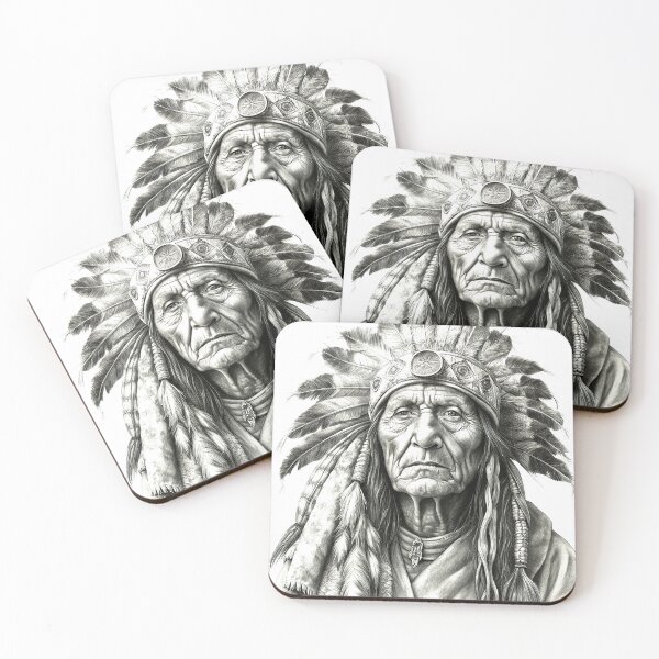 Item preview, Native American Chief designed and sold by 1081900shop.