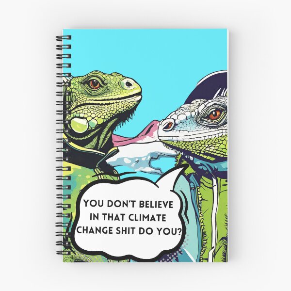 Artikelvorschau, Pop Art Popkultur Klimawandel Politische Skurrile Leguanparodie entworfen und verkauft von Wolvescreate.