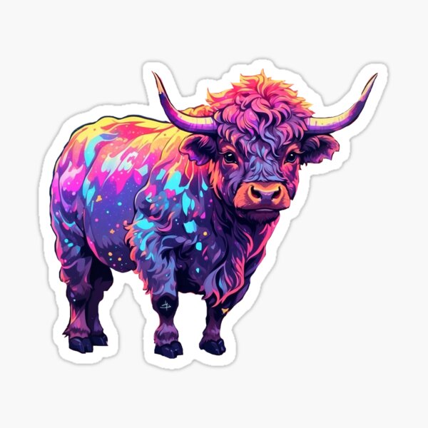 Item preview, Scottish highland cow  designed and sold by LevCreates.