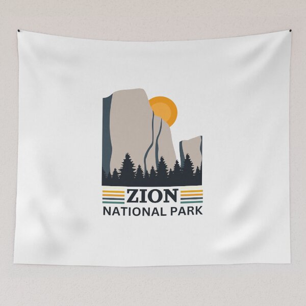 Item preview, Vintage Zion National park Camping Hiking Design For Traveler  designed and sold by spaceopy.