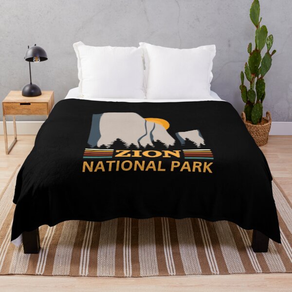 Item preview, Vintage Zion National park Camping Hiking Design For Traveler designed and sold by spaceopy.