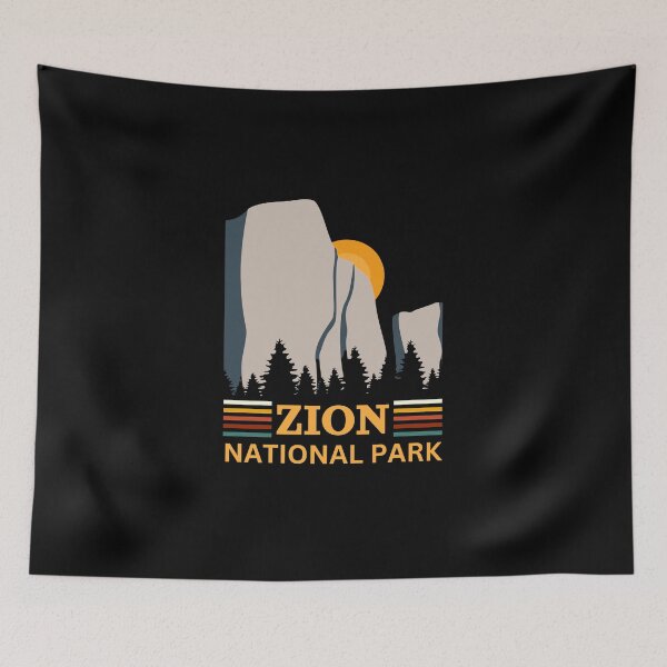 Item preview, Vintage Zion National park Camping Hiking Design For Traveler  designed and sold by spaceopy.