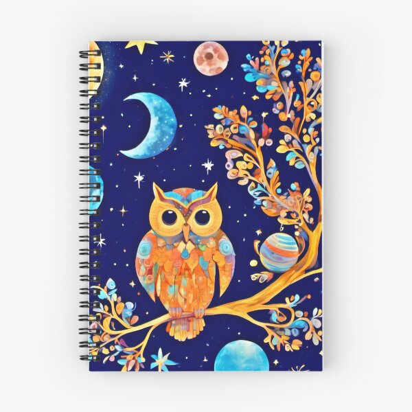 Item preview, Otherworldly Owl Art: Celestial Wonders designed and sold by Health And Fitness Posts e-Store.