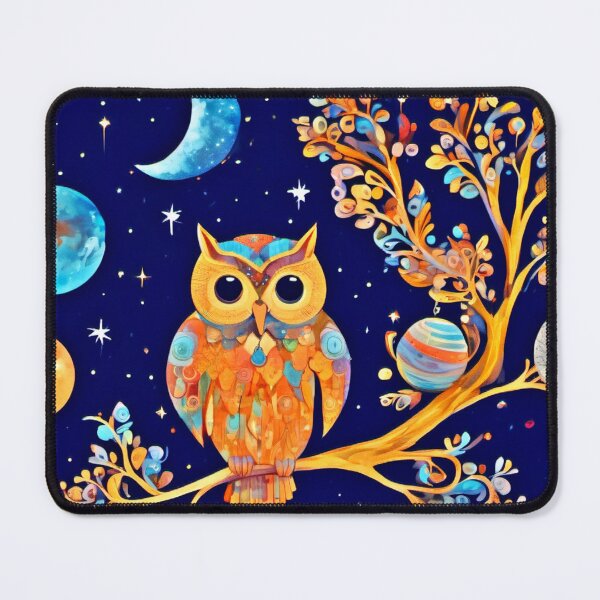Item preview, Otherworldly Owl Art: Celestial Wonders designed and sold by Health And Fitness Posts e-Store.