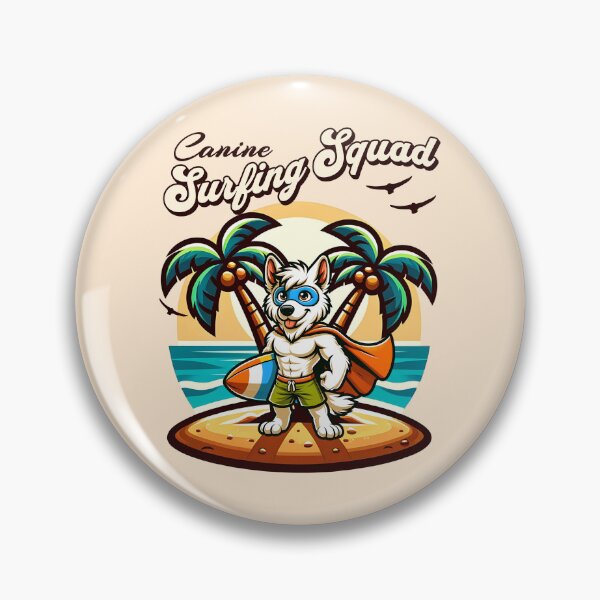 Item preview, Surfing Dog designed and sold by RockBeeDesigns.