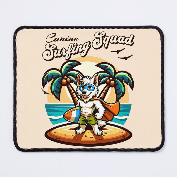 Item preview, Surfing Dog designed and sold by RockBeeDesigns.