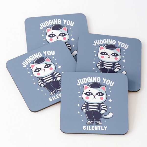 Aperçu de l'œuvre Chat Mime, vous jugeant en silence créée et vendue par Gkinoki.
