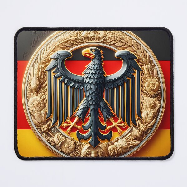 Item preview, Federal eagle on black, red, gold designed and sold by Sascha-Heiko.