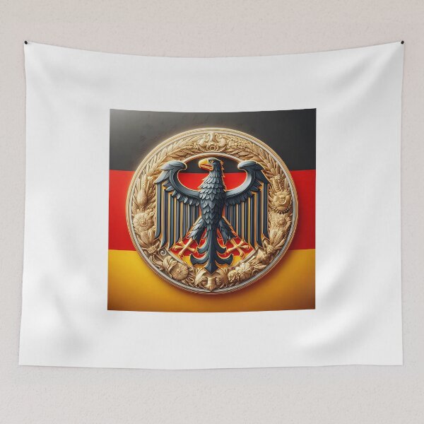 Item preview, Federal eagle on black, red, gold designed and sold by Sascha-Heiko.