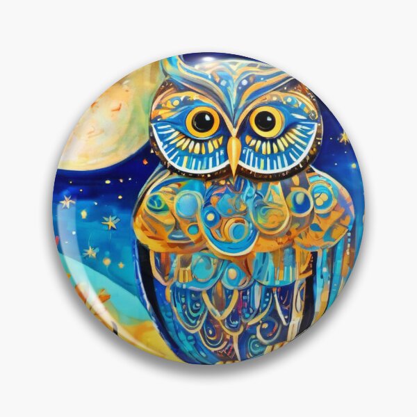 Item preview, Enchanting Owl Perched: Celestial Beauty designed and sold by Health And Fitness Posts e-Store.