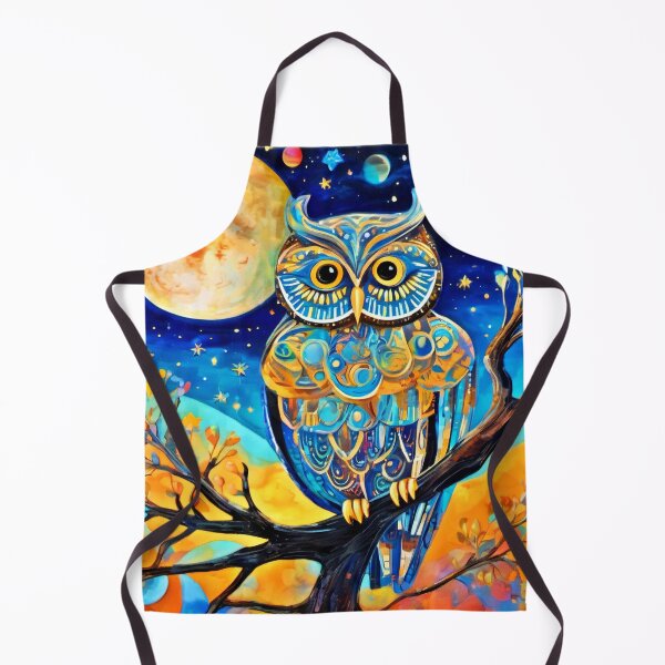 Item preview, Enchanting Owl Perched: Celestial Beauty designed and sold by Health And Fitness Posts e-Store.