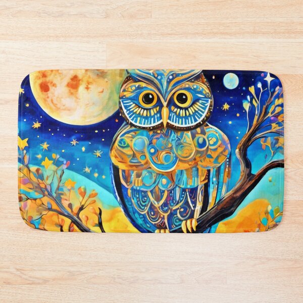 Item preview, Enchanting Owl Perched: Celestial Beauty designed and sold by Health And Fitness Posts e-Store.