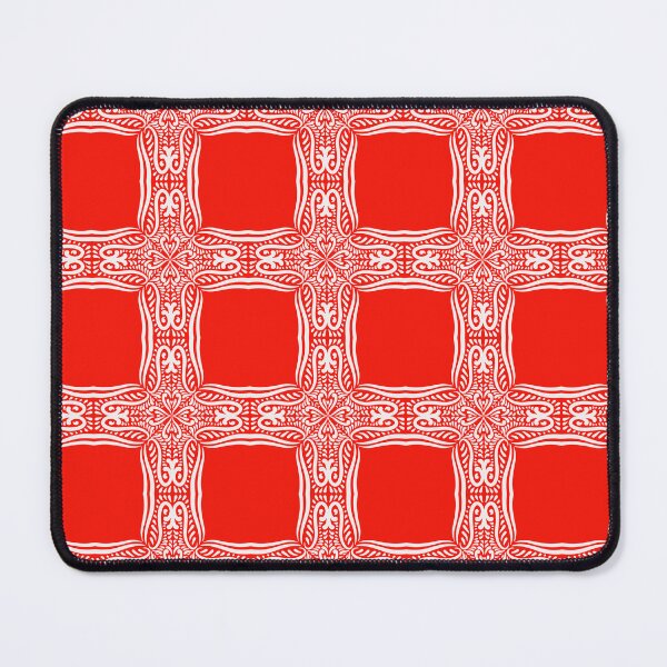 Item preview, Red and white pattern decorative paint  designed and sold by lex-sky.