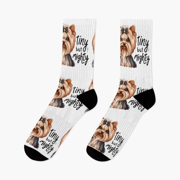 Item preview, Tiny but Mighty cute Yorkshire Terrier with Bow Illustration designed and sold by Unitepeople.