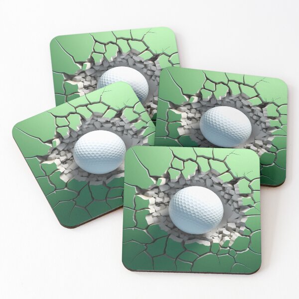 Item preview, 3D Golf Ball in a Wall Hole designed and sold by Magnuna.