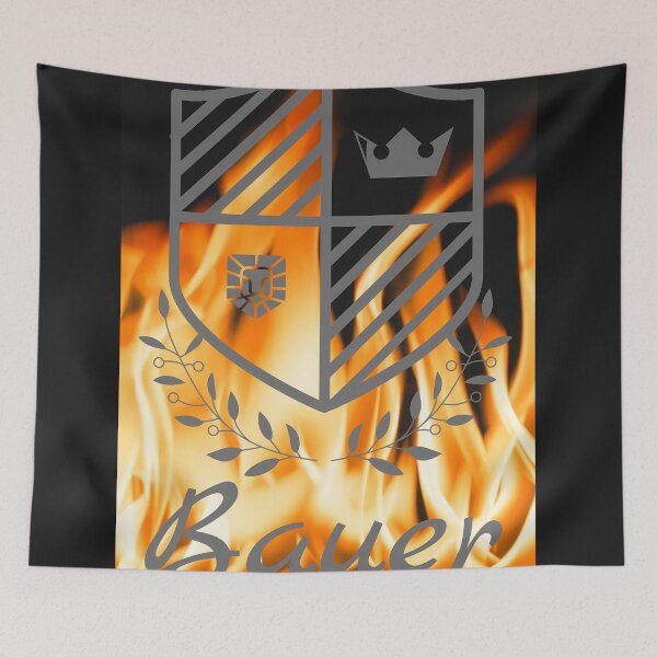 Item preview, Bauer logo on flames designed and sold by Sascha-Heiko.