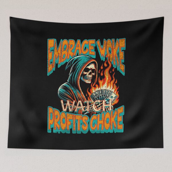 Item preview, No Woke Grim Reaper designed and sold by RockBeeDesigns.
