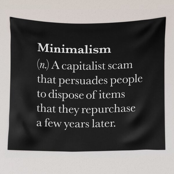 Item preview, Minimalism definition. v.8 designed and sold by x1brett.