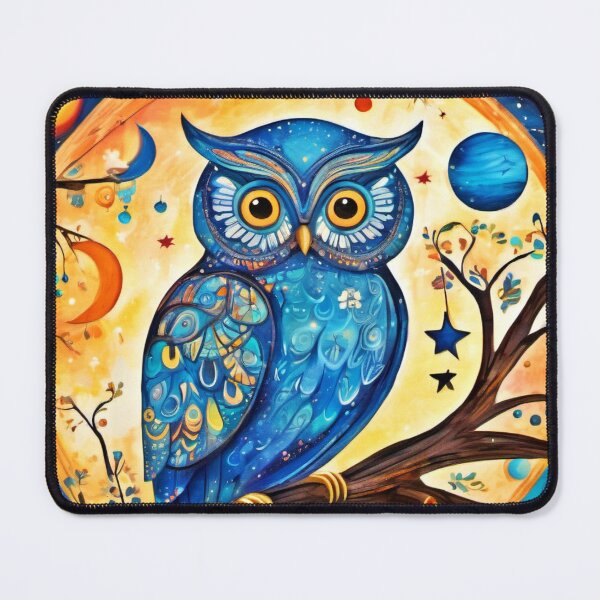 Item preview, Owl and Celestial Wonders: Artistic Beauty designed and sold by Health And Fitness Posts e-Store.