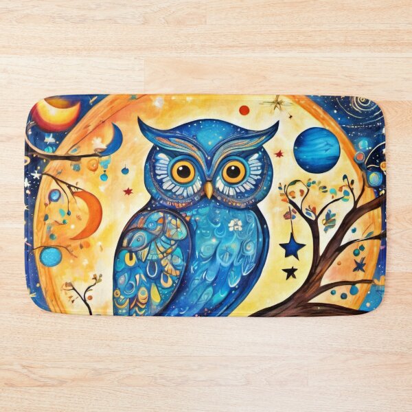 Item preview, Owl and Celestial Wonders: Artistic Beauty designed and sold by Health And Fitness Posts e-Store.