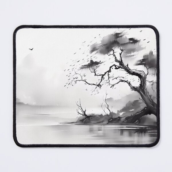 Item preview, Sumi-E style painting designed and sold by L7GraphicLab.