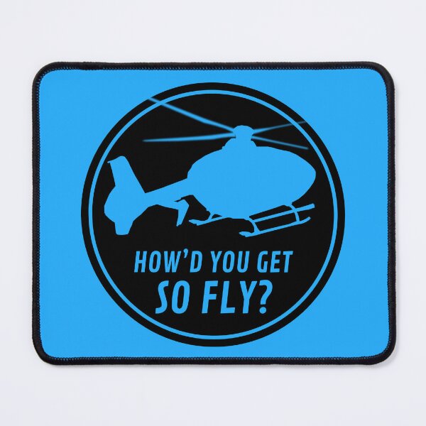 Item preview, How'd You Get So Fly? - White Helicopter in Black Circle Art Print designed and sold by Justin Pierce.