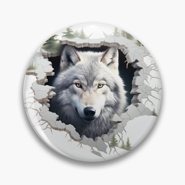 Item preview, 3D Wolf in a Hole Forest designed and sold by Magnuna.
