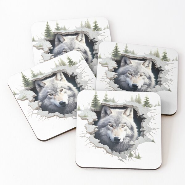 Item preview, 3D Wolf in a Hole Forest designed and sold by Magnuna.