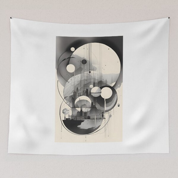 Item preview, urban geometric landscape designed and sold by K1ndo.