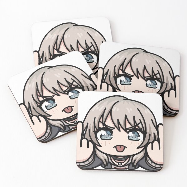 Item preview, Momoka Kawaragi Middle Finger Flip 'Em Off Girls Band Cry Anime Chibi designed and sold by Noredji Morien.