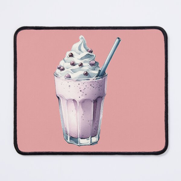 Item preview, watercolor blueberry milkshake  designed and sold by WindInMay.
