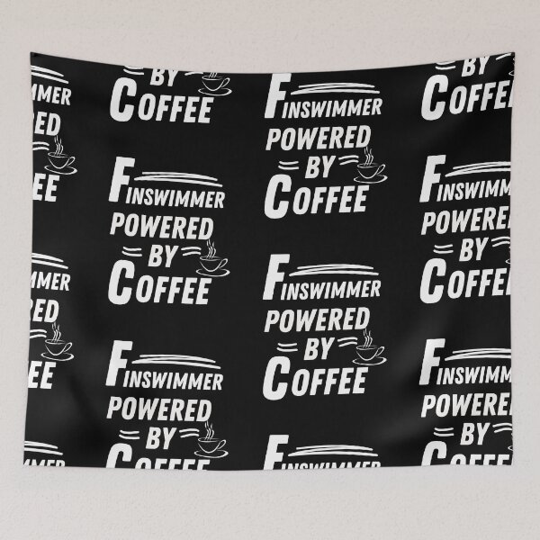 Item preview, Finswimmer powered by coffee designed and sold by annoying-shirts.