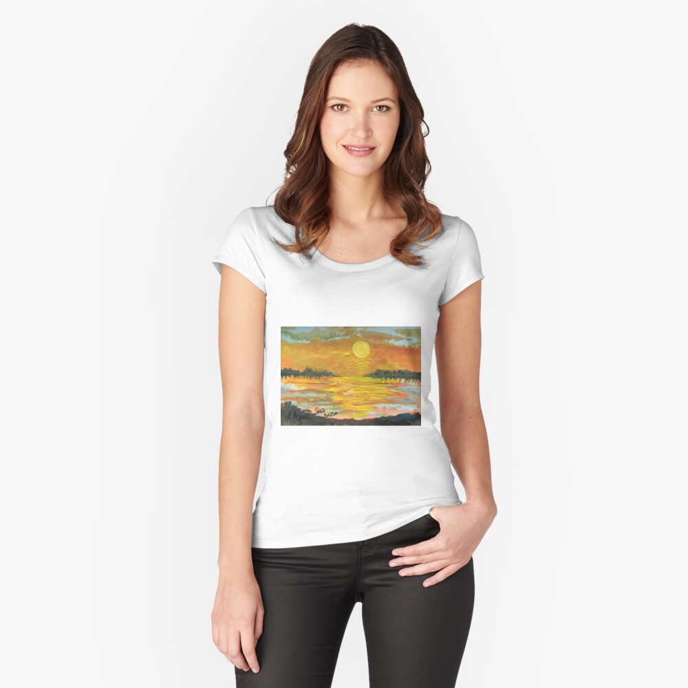 Item preview, Fitted Scoop T-Shirt designed and sold by DoniaAlSaleh.