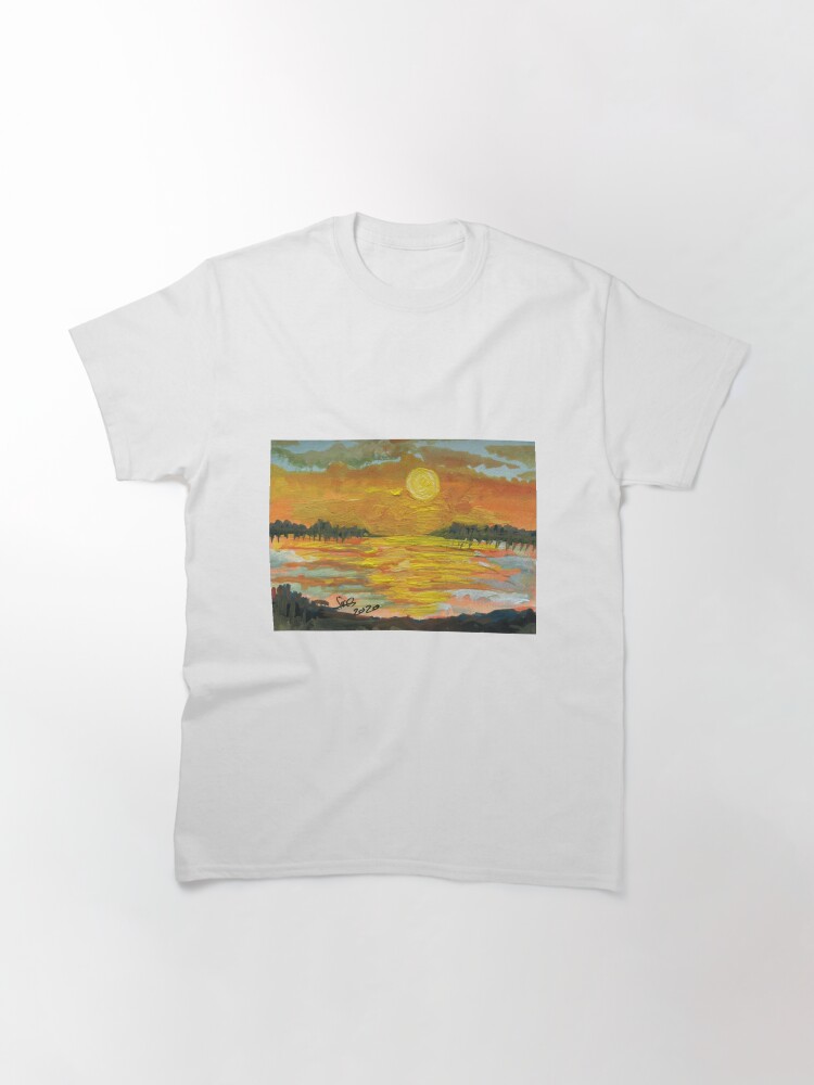 Thumbnail 3 of 7, Classic T-Shirt, Sunset and the Nile designed and sold by DoniaAlSaleh.
