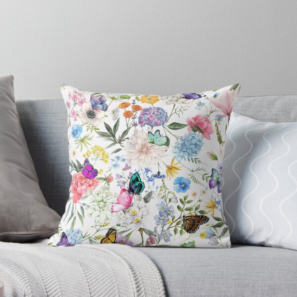 Artikelvorschau, Bunte Blumen und Schmetterlinge entworfen und verkauft von tomorrowsart.
