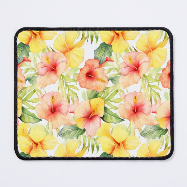 Item preview, Tropical Hibiscus Flower Design, Summer Botanical Print designed and sold by madtoyman.