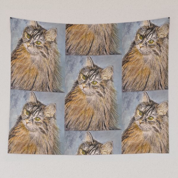 Item preview, Peta, the fluffy kitty designed and sold by Marcella Chapman.