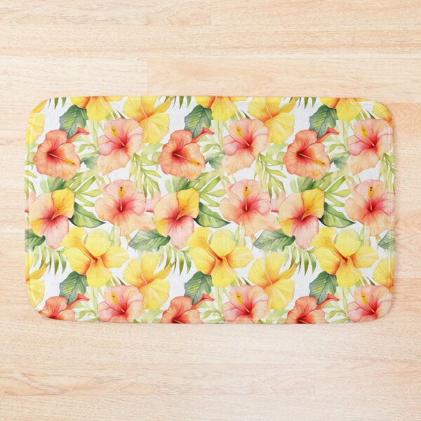 Item preview, Tropical Hibiscus Flower Design, Summer Botanical Print designed and sold by madtoyman.