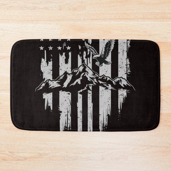 Item preview, Eagle & Mountain Wilderness - Monochrome Camping & Outdoor Adventure Shirt designed and sold by HOMEDESIGNPRINT.